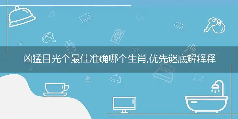 凶猛目光个精准落实成语释义解释