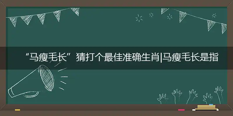 “马瘦毛长”猜打释义成语落实作答解释