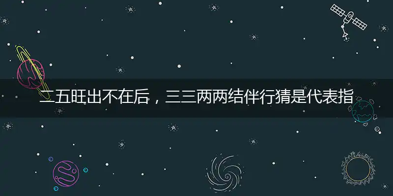 二五旺出不在后，三三两两结伴行,释义经典作答解释落实