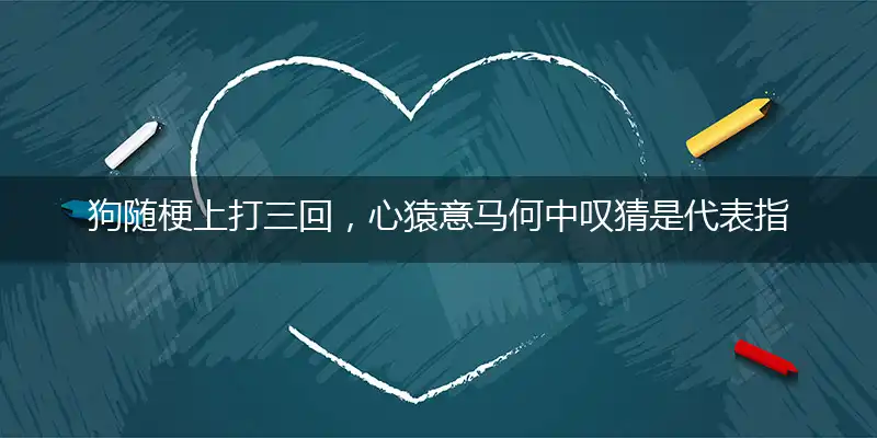 狗随梗上打三回，心猿意马何中叹释译成语揭晓完美解释