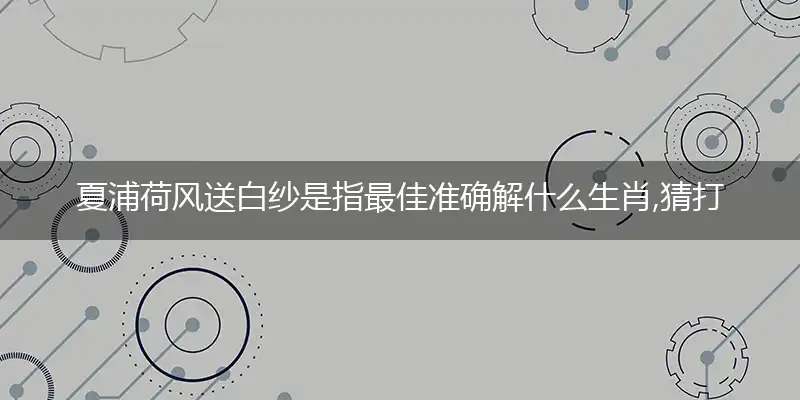 夏浦荷风送白纱