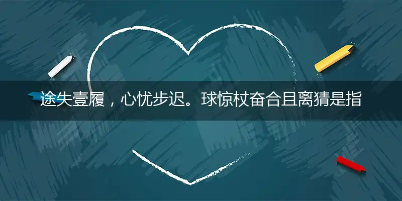 途失壹履,心忧步迟。球惊杖奋合且离