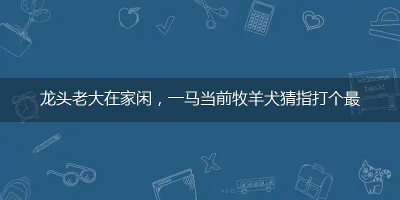 龙头老大在家闲,一马当前牧羊犬