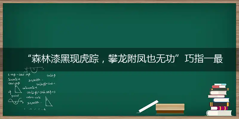 “森林漆黑现虎踪，攀龙附凤也无功”巧指一最佳完美生肖,独家释义词语解释!