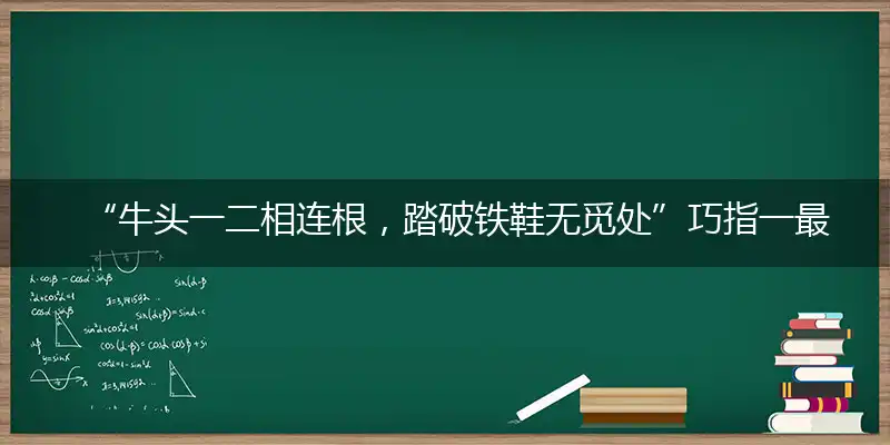 “牛头一二相连根，踏破铁鞋无觅处”巧指一最佳最佳生肖,独家释义词语解释!