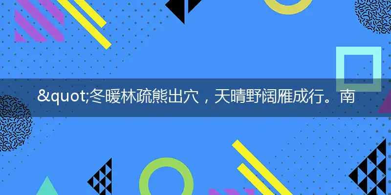 "冬暖林疏熊出穴，天晴野阔雁成行。南窗鸡唱犬守夜，北院蜂忙蝶绕花"打一最佳准确生肖,解析独家哪一个词语精选解释释义