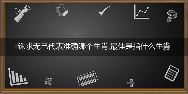 诛求无己代表准确哪个生肖,最佳是指什么生肖,哪一个词语精选解释释义
