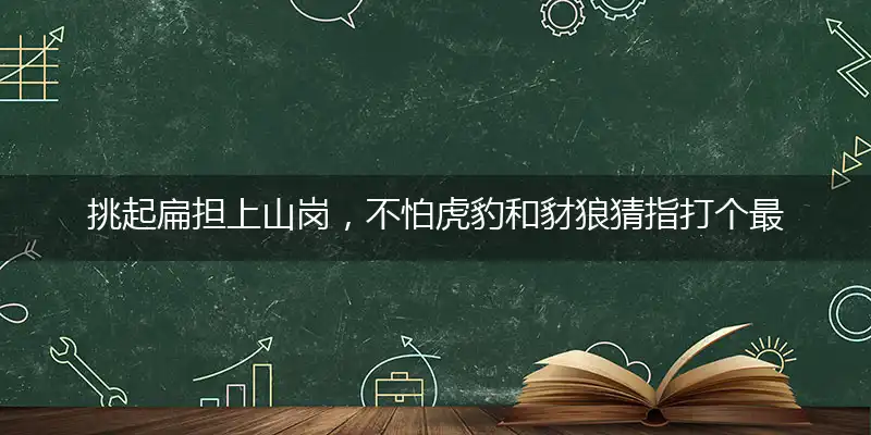 挑起扁担上山岗，不怕虎豹和豺狼猜指打个最佳准确哪个生肖,释义优先词语解释剖析